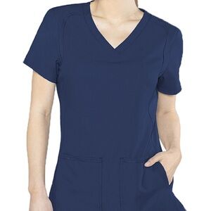 Navy V-Neck Women's scrub set